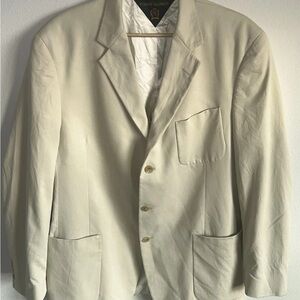 Tommy Hilifiger Men's 44 L Beige Suit Jacket Blazer